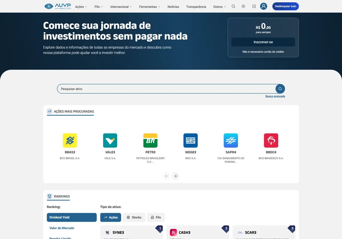 Ferramenta AUVP Analítica